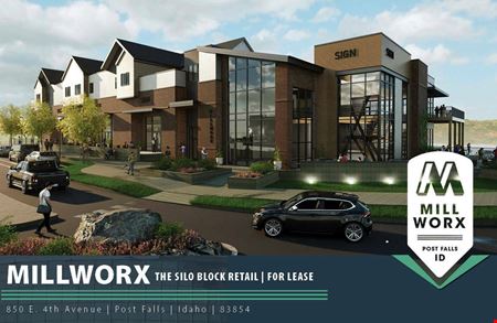 Retail space for Rent at The Silo Block Retail | Millworx in Post Falls