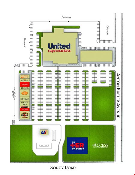 Retail space for Rent at Soncy Market in Amarillo