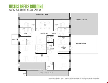Office space for Rent at Justus Office Building in Noblesville