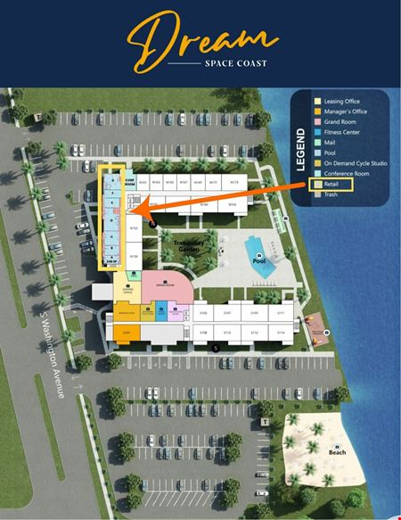 Retail space for Rent at The Dream Space Coast in Titusville
