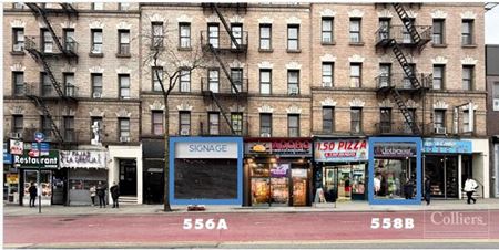 Retail space for Rent at 556A & 558B W 181ST STREET in New York