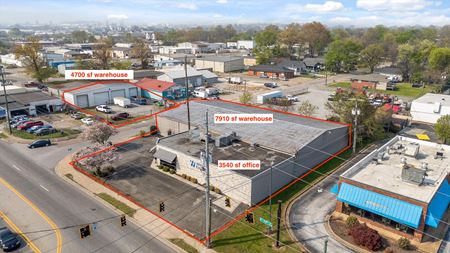 Industrial space for Rent at 11,450 SF Industrial Flex + 4,700 SF Secured Shop in Chattanooga