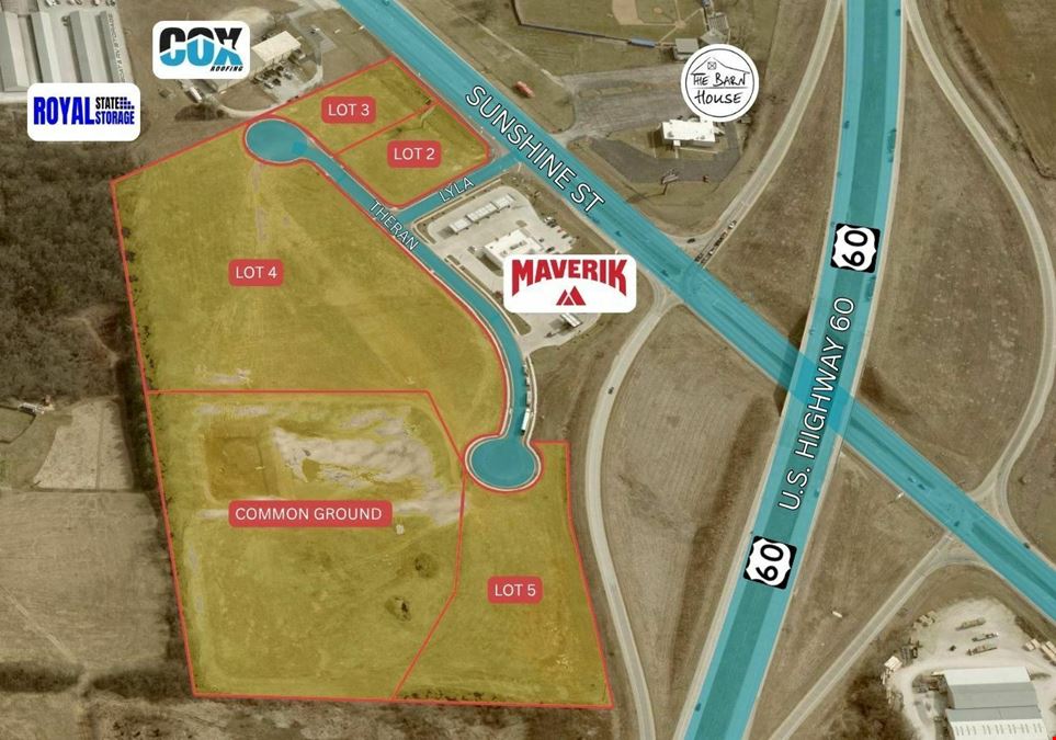 3 Commercial Lots in Southwest Springfield