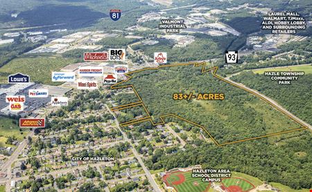 VacantLand space for Sale at 83+/- Acres - SR 93 in West Hazleton
