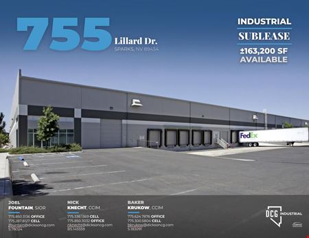 Industrial space for Rent at 755 Lillard Drive in Sparks