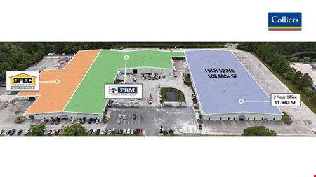 Industrial space for Rent at 108,000± SF Available with 0.5 AC of Industrial Outdoor Storage in Jacksonville