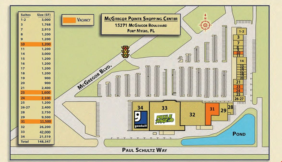 McGregor Pointe Parcels & In-Line Spaces