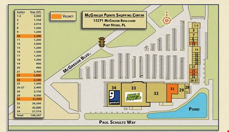 Retail space for Rent at McGregor Pointe Parcels & In-Line Spaces in Fort Myers