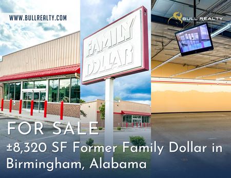 Retail space for Sale at ±8,320 SF Former Family Dollar in Birmingham, AL in Birmingham