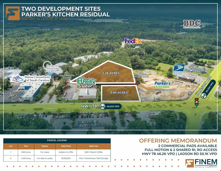 Two Development Sites | Parker’s Kitchen Residual