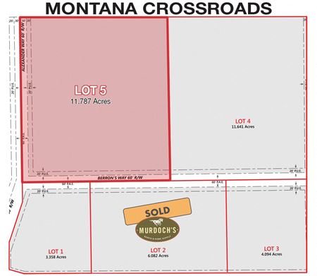 VacantLand space for Sale at Montana Crossroads Subdivision Lot 5 in Three Forks