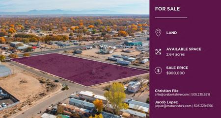 Land space for Sale at 2519 Coors Blvd SW in Albuquerque
