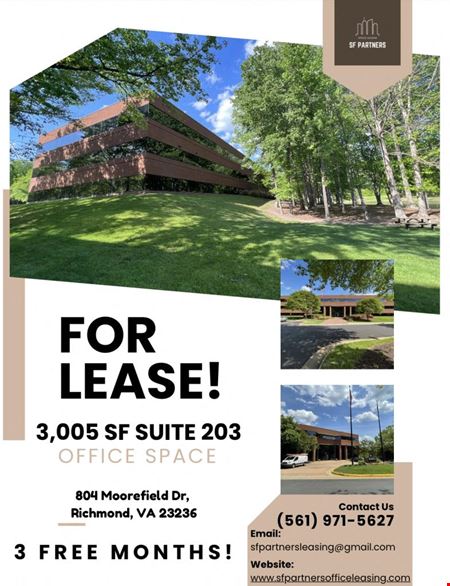 Office space for Rent at 3005 SF Suite 203 in Richmond