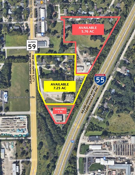 VacantLand space for Sale at I-55 & I-80 Development Site Hard Corner Outlot in Shorewood