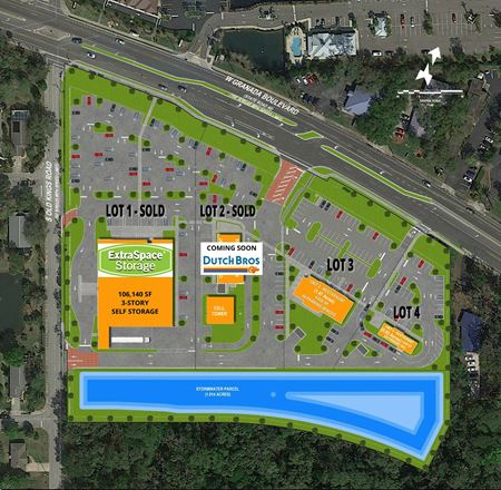 VacantLand space for Rent at Ormond Central - Granada Boulevard Pad Ready Sites in Ormond Beach