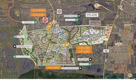 VacantLand space for Sale at ±0.76 - 15.78 Acres Sienna Pad Sites - For Sale in Missouri City