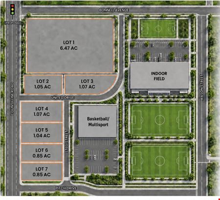 Erie Sports Complex Retail Pads