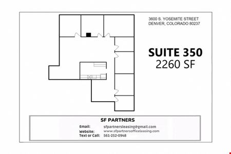Office space for Rent at 2260 SF Suite 350 Professional and Medical Office Space in Denver