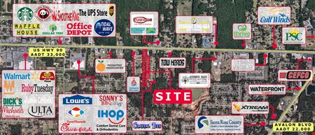 VacantLand space for Rent at Build to Suit Outparcel Available in Pace