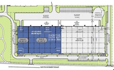 Industrial space for Rent at 109,700 SF (Divisible) Available for Lease in Bolingbrook in Bolingbrook