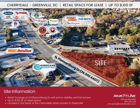 Retail space for Rent at SC Greenville 291 in Greenville