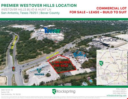 Commercial space at +/- 1.194 Ac | 0 Hunt Lane & Westover Hills | San Antonio in San Antonio TX