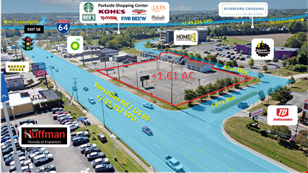 +/-1.61 AC Direct Frontage on Versailles Rd