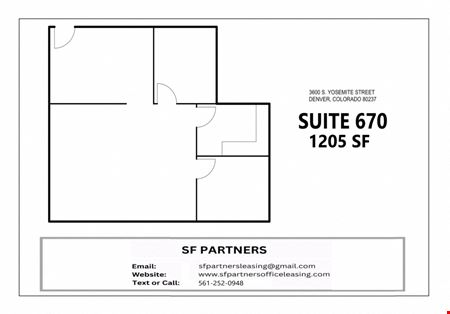 Office space for Rent at 1205 SF Suite 670 Professional & Medical Office Space in Denver