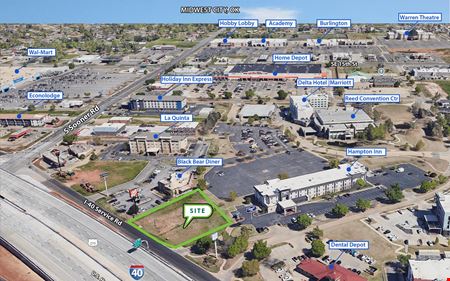 VacantLand space for Rent at Prime Interstate 40 Retail Opportunity | Midwest City in Midwest City