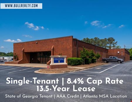 Office space for Sale at Single-Tenant | 8.4% Cap Rate | 13-Year Lease | State of Georgia Tenant | AAA Credit | Atlanta MSA Location in Morrow