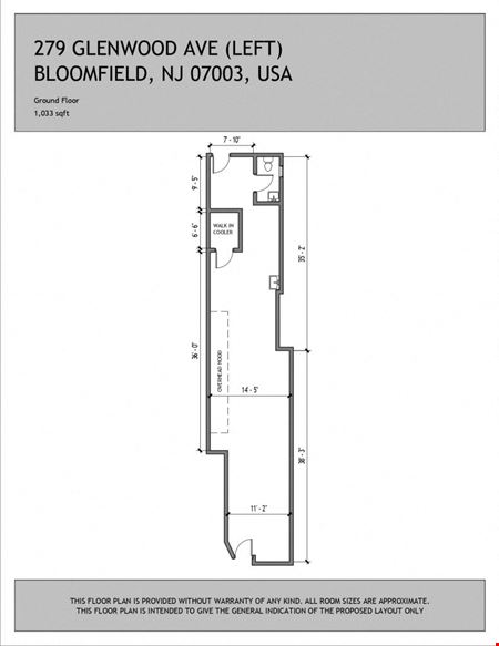 Unassigned space for Rent at 279 Glenwood Ave 2 Stores FOR LEASE in Bloomfield