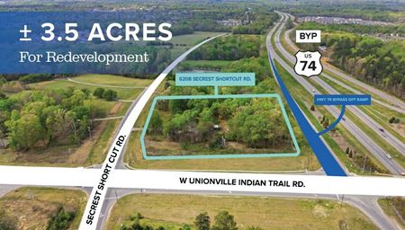 VacantLand space for Sale at ± 3.5 ACRES For Redevelopment in Indian Trail