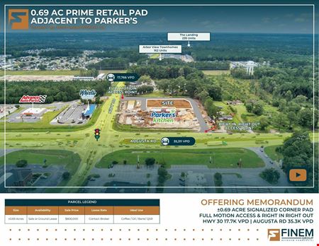 VacantLand space for Sale at 0.69 Acre Prime Retail Pad | Adjacent to Parker's in Port Wentworth