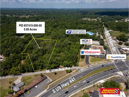 VacantLand space for Sale at 5.09 Acres Zoned B-2 in the City of Belleview in Belleview