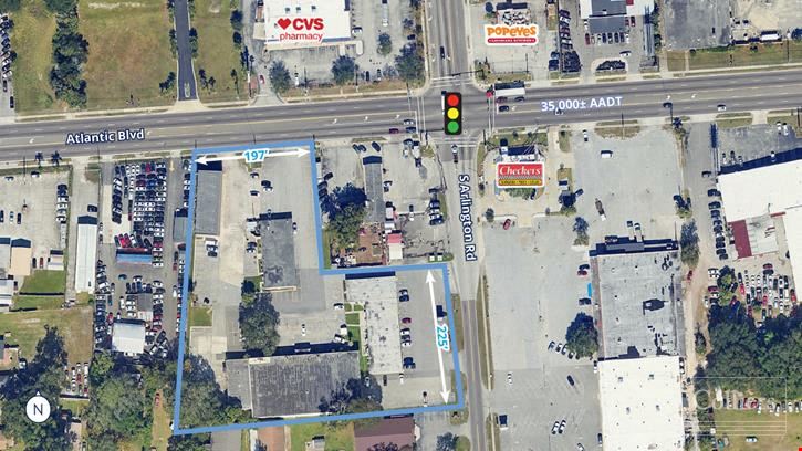 4 Retail Buildings on 3.69± AC Parcel