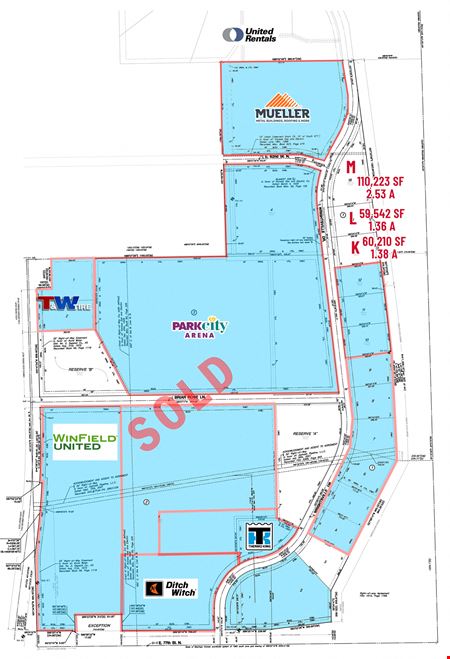 VacantLand space for Sale at I-135 COMMERCIAL LOTS in Park City