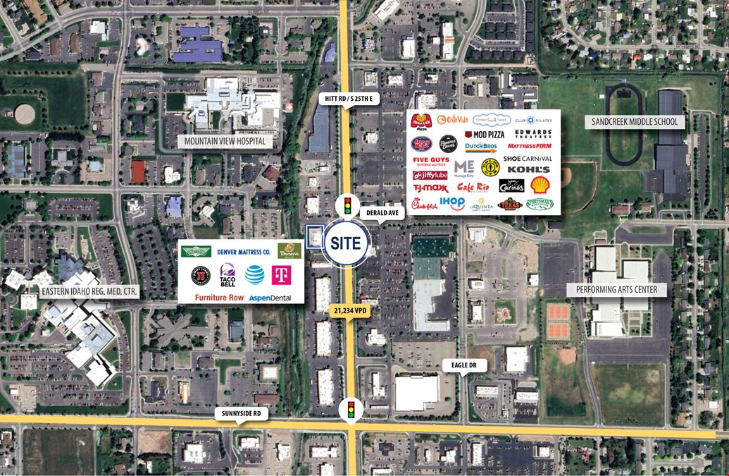 Retail Shops Next to Regional Mall, Hospitals, & College