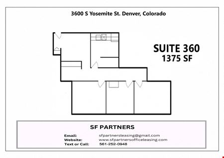 Office space for Rent at 1375 SF Suite 360 Professional & Medical Office Space in Denver
