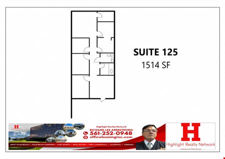 Office space for Rent at 1514 SF Suite 125 Professional and Medical Office Space in Fort Lauderdale