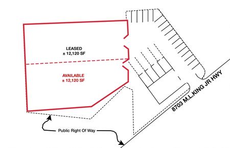 VacantLand space for Rent at 8703 Martin Luther King Jr. Hwy in Landover