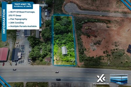 VacantLand space for Sale at Flat Land For Sale- HWY 76- Pendleton SC in Pendleton