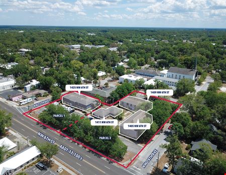 Office space for Sale at Investment Portfolio - 4 Buildings on 2 Parcels (1405, 1409, 1411 & 1425 NW 6th Street) in Gainesville