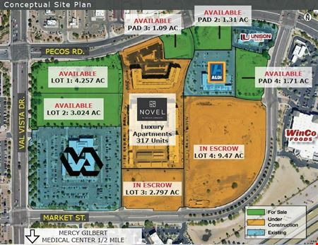 VacantLand space for Sale at Val Vista Square in Gilbert