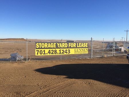 VacantLand space for Rent at Fenced & Graveled Storage Yard for Lease in Williston