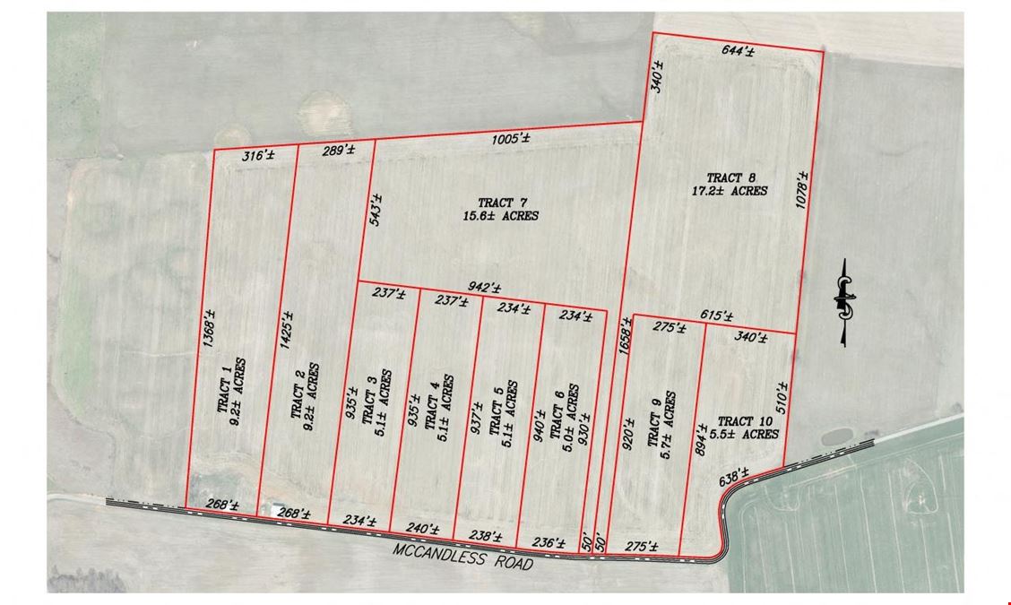 Live/Online Auction – Prime Land Buying Opportunity! 83+/- Acres in 10 Parcels