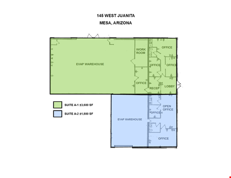 Industrial space for Rent at 145 WEST JUANITA AVE in Mesa