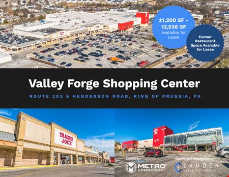 Retail space for Rent at Valley Forge Shopping Center in King of Prussia