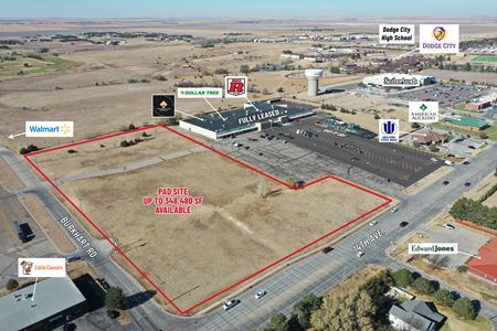 VacantLand space for Rent at WALMART ANCHORED RETAIL DEVELOPMENT LAND in Dodge City