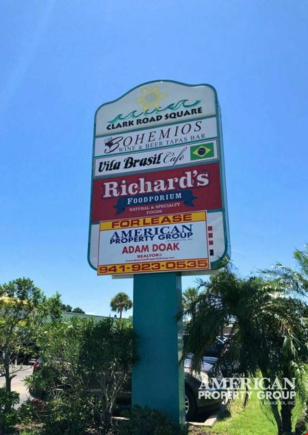 Retail space for Rent at +/- 1,540 SF Retail on Clark Rd in Sarasota