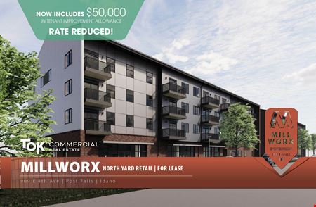 Retail space for Rent at North Yard Retail | Millworx in Post Falls